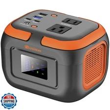 Portable Power Station 120W, 110V Power Bank with AC Outlet, Portable Generat