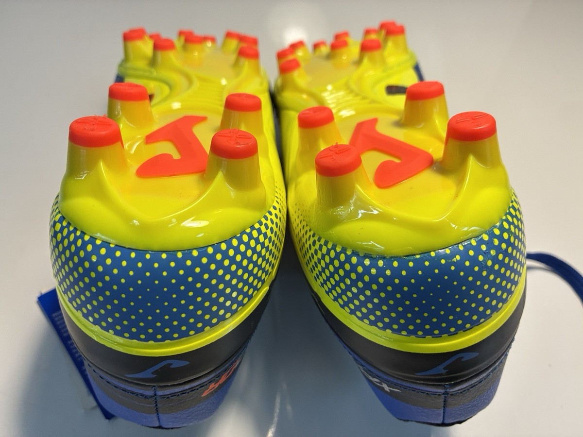 New JOMA Soccer Cleats Spander 2205 Firm Ground Blue Lemon