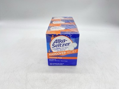 Alka-Seltzer Hangover Relief Tablets Orange Fizz - 3 pk. - 20 Count Each