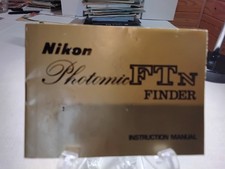 Nikon Photomic FTN finder instruction manual-English