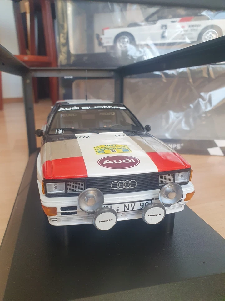 Audi Quattro Sport Mikkola Hertz #2 vincitore rally Svezia 1981 Minichamps 1 18 - Immagine 3 di 4