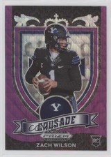 2021 Panini Prizm Draft Picks Crusade Purple Wave Prizm Zach Wilson #168 g6p