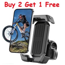 Bike Phone Holder, Phone Mount for Bicycle and Motorcycle Handlebar, Anti-Shake