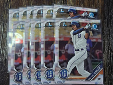 2019 Bowman Chrome Jose de la Cruz 1st Bowman #BCP-149 Detroit Tigers Lot of 11