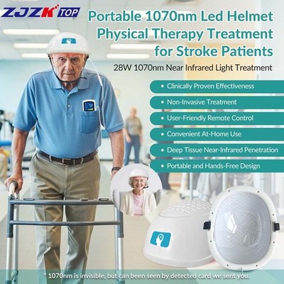 PBM Neuromodulacion Brain Helmet 1070nm NIR Light Therapy for Parkinsons Stroke
