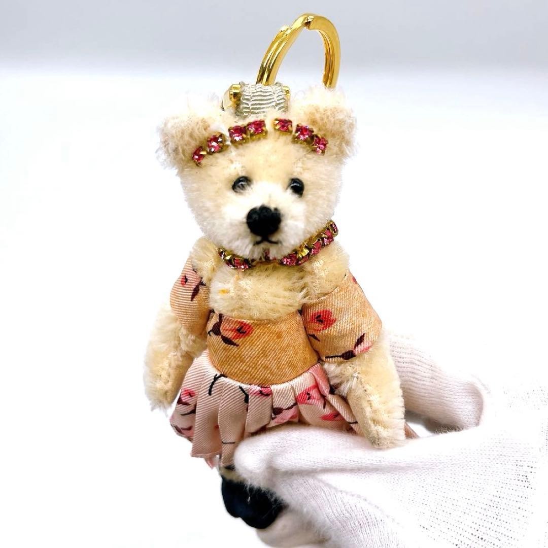 PRADA Teddy Bear Keychain 16cm Used Elegant Bear Accessory thumbnail 8