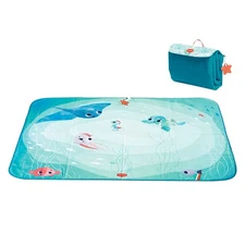 Treasure The Ocean XL Outdoor Baby Play Mat with 5 Activities for Travel