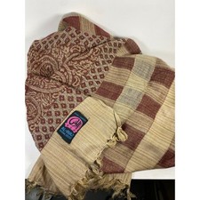 Al-Riaz Shawl House Wool Pashmina Wrap Scarf Kashmiri Embroidered Vintage Shawl