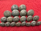 LOT of 20 WW1 WW2 Original AUSTRALIAN MILITARY FORCES Army Uniform Buttons