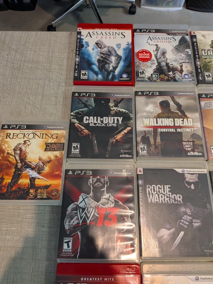 Лот из 29 видеоигр PS3 Action Shooter RPG Call Of Duty Resident Evil Batman - Изображение 2 из 4