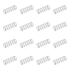 50pcs 304 Stainless Steel Compression Springs, 0.8mm x 11mm x 30mm, Silver Tone