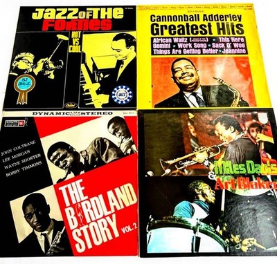 Modern Jazz Vinyl 4-Album Set Miles Davis, Coltrane, Cool, Bebop, Hard Bop