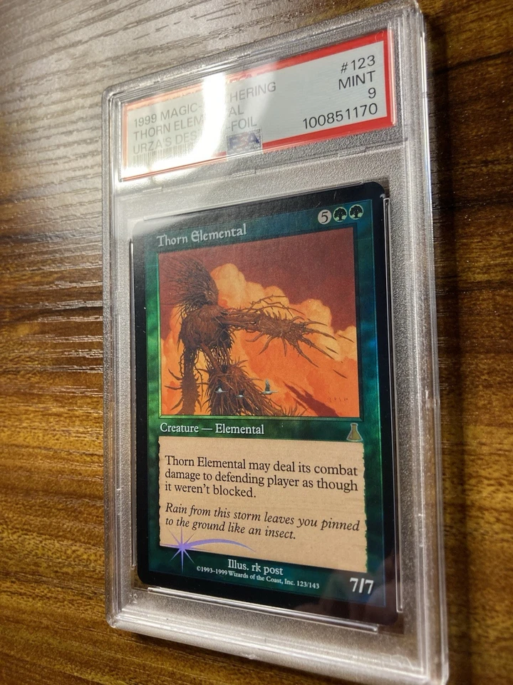 MTG✨THORN ELEMENTAL FOIL✨Urza’s Destiny PSA 9 MINT RARE Creature rk Post POP 2 ! - Image 4 of 4