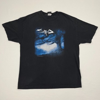 VTG 2001 Staind Open Your Eyes Tour Shirt Mens XL Black Music Band Giant Tee Y2K