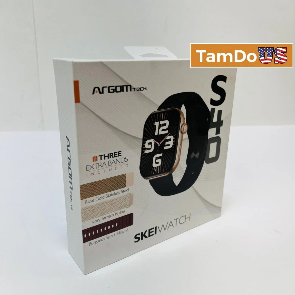 ArgomTech Skeiwatch S40 Smartwatch 2.01” TFT, Bluetooth Call, SpO2, Heart Rate,