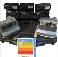Polaroid 600 Cameras, Lot Of 5, Tested Working.