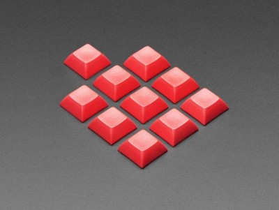 Rote DSA Keycaps für MX-kompatible Schalter, DSA-Tastaturkappen, 10er-Pack