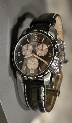 Certina DS Podium Chronograph C001417A Swiss Watch Black Dial   Box & Papers   E