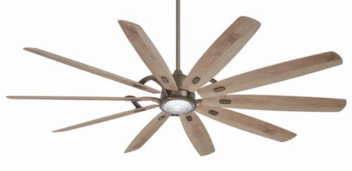 Minka Aire Barn H20 84" Ceiling Fan - Barnwood 10-Blade Remote Control - Picture 1 of 3