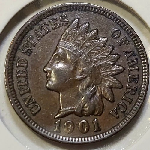 1901 Indian Head Cent - XF+- 3 Diamonds