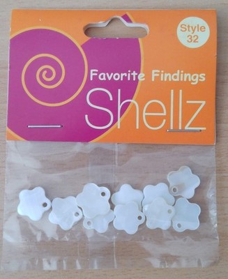 Pailletten Shellz Nr.32 / Pailetten Knöpfe Perlen Aufnähen Basteln Verzieren