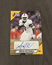 2021 Leaf Pro Set College Autographs Gold #PS-SM1 SINCERE MCCORMICK Auto Signed