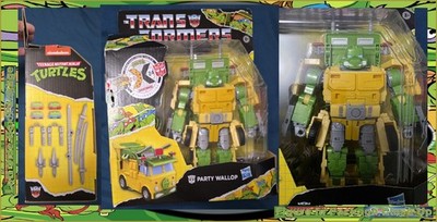 TMNT Party Wallop Transformers x Teenage Mutant Ninja Turtles Collaborative NEW