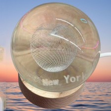 Crystal Ball 60mm Universe Gifts with Laser Engraved Model Astronomy CSP-08