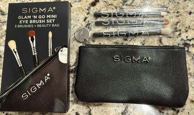 Sigma Beauty Glam 'N Go Mini Eye Brush Set NIB