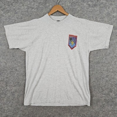 Men's Size L Grey Tee T-Shirt Barbarossa District TAC Boy Scouts 100% Cotton BSA