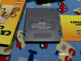 #979 Caveman Games NES Authentic CIB & Tested. W/ Box Protector