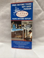 Fenton Glass Factory Outlet Williamstown, WV Virginia - Vintage Brochure