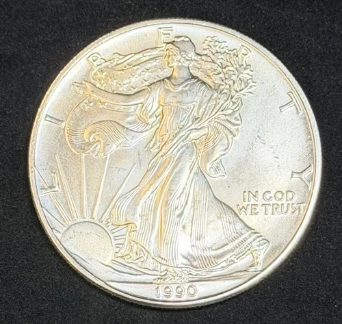 1990 American Silver Eagle 1 Oz .999 Fine Coin, No Reserve #643