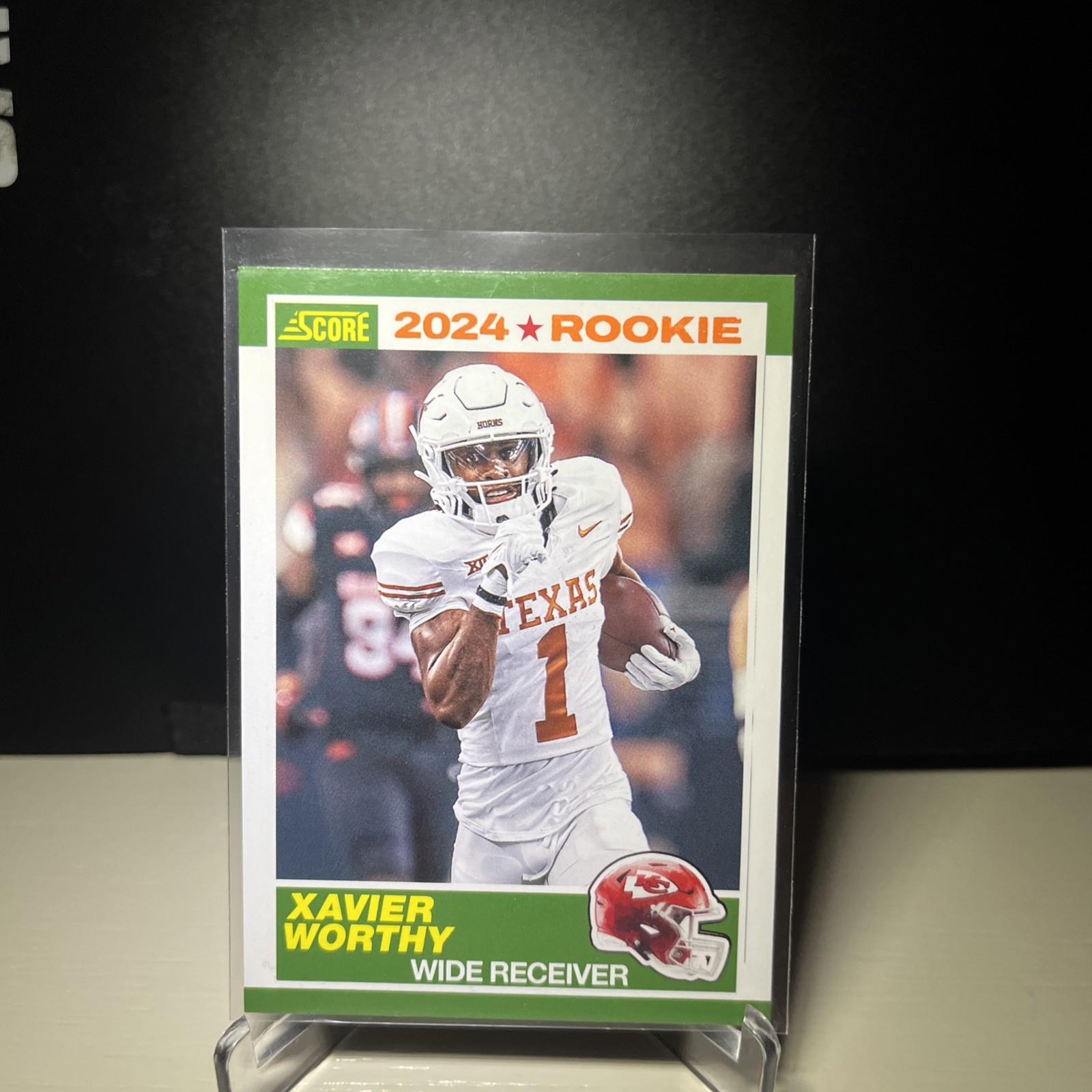 Xavier Worthy Panini Score 35th Anniversary Rookie #1 Orange
