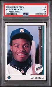 graded ken griffey jr rookie card Ken Griffey Jr Graded Rookie Card