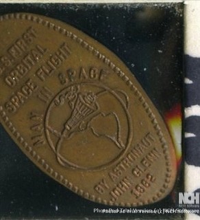 Elongated Penny "man in Space"