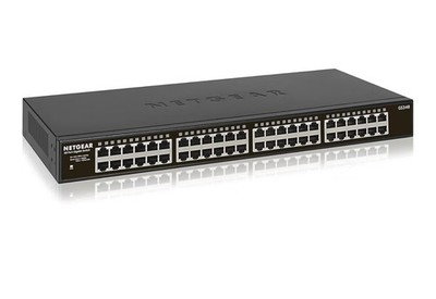 Netgear GS348T-100NAS 48-Port Gigabit Ethernet Smart Managed Pro Switch - Black