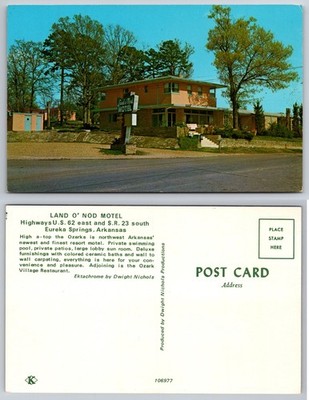 Land O Nod Motel Eureka Springs Arkansas Postcard