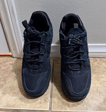 Nike Air Force 1 Black Suede Low Top Lace-Up ...