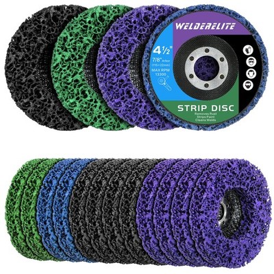 12-Pack Paint Stripper Discs for Angle Grinder, 4-1/2'' x 7/8'' - Multi-Surface Ru