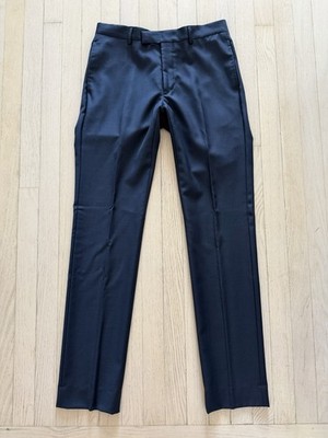Sandro Slim Fit Blue Gray Wool Dress Pants EU38/US30 NWT
