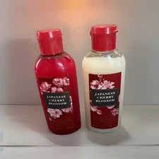 Bath & BodyWorks Japanese Cherry Blossom Travel Size Shampoo Conditioner Set 🆕
