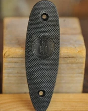 Vintage Ignacio Ugartechea Eibar Black Plastic Buttplate