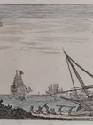 STEFANO DELLA BELLA CIRCA 1644 MARINE ISRAEL SILVESTRE EAU FORTE GALLEY ENGRAVINGS