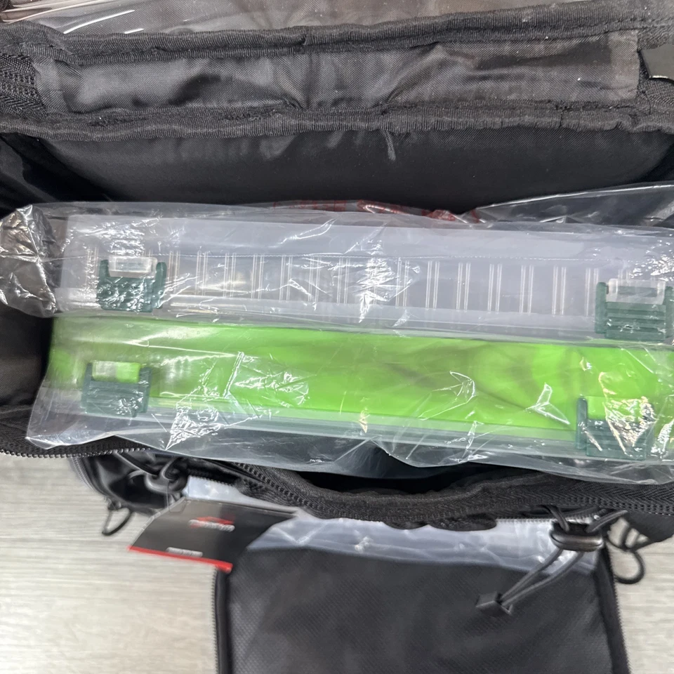 Mochila para aparejos de pesca Piscifun con 4 cajas, soportes para caña Foto 4 de 4