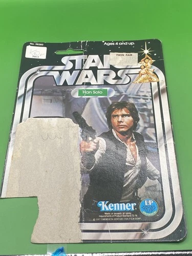 Vintage 1978🟢 STAR WARS Han Solo Original 12 Card Back Cardback RARE 12 back