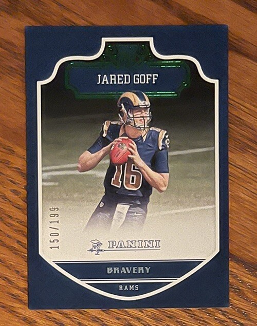 2016 Panini Jared Goff RC Rookie Green Parallel SP 150/199 Detroit Lions