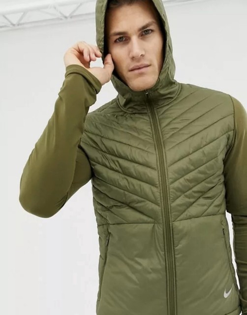 men's aerolayer hooded running jacket