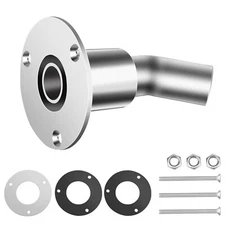 Stainless Steel 316 Thru Hull Exhaust Skin, Fitting 24mm Tube for Diesel Heaters
