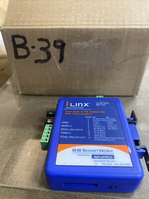 Advantech FOSTCDRI MULTIMODE TO RS-232 RS-422/485 FIBER SWITCH (New No Box)